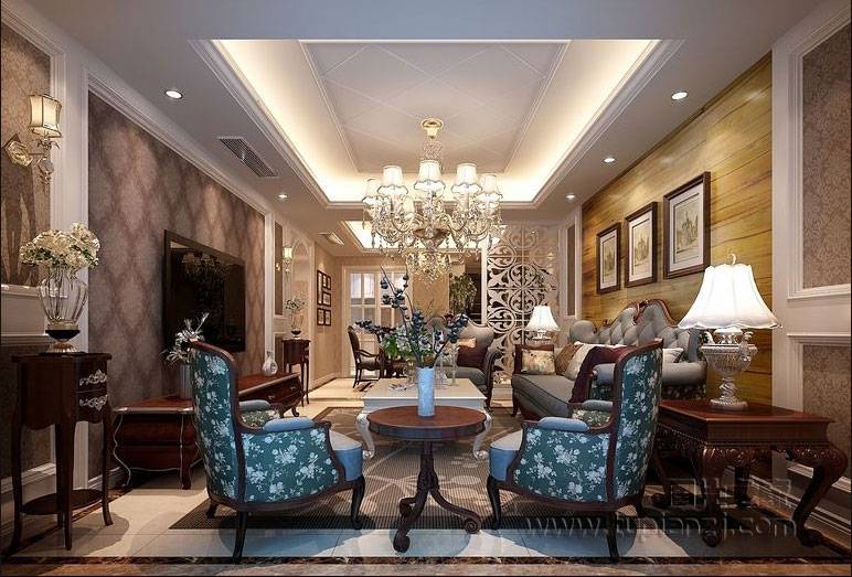 点击大图看下一张:欧式客厅装修效果图欣赏大气奢华