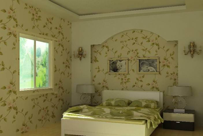 点击大图看下一张：韩式田园卧室图片舒适奢华