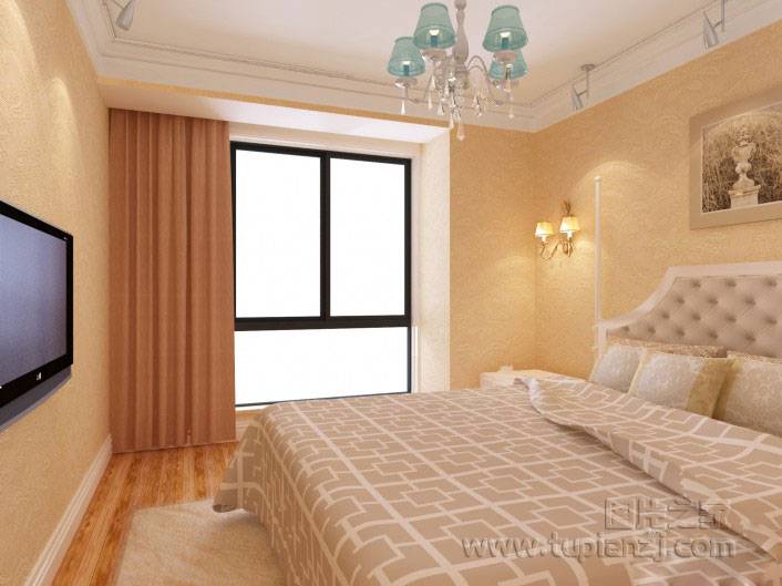 点击大图看下一张：精致大气的现代卧室简约风格设计