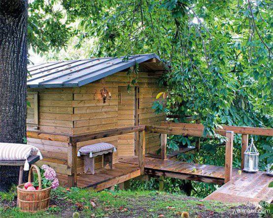 点击大图看下一张：小木屋别墅设计简约浪漫温馨