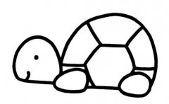 幼儿园乌龟简笔画