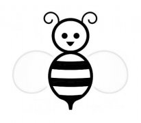 卡通可爱的小蜜蜂简笔画图片