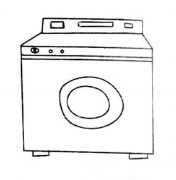 海尔洗衣机简笔画图片