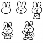 卡通小兔子简笔画