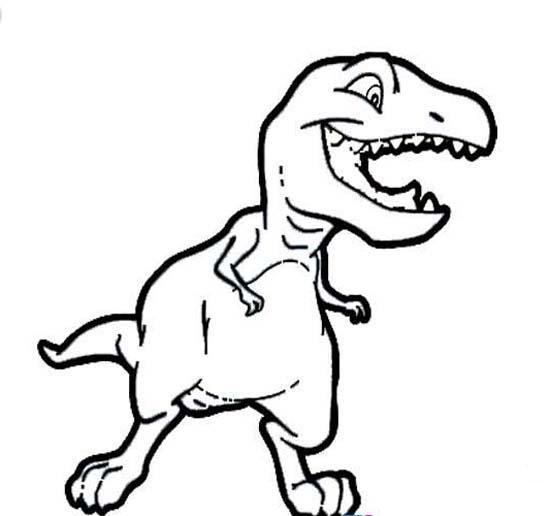 恐龙霸王龙简笔画图片大全