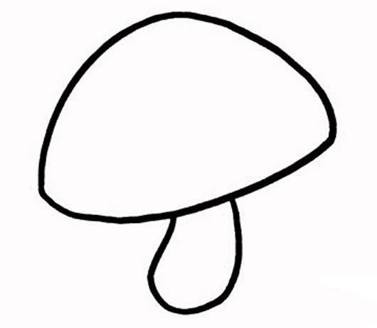 简单的蘑菇简笔画