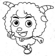 儿童卡通人物简笔画：喜羊羊