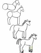 如何画马的简笔画