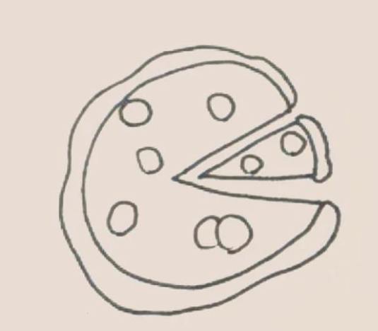 简笔画之披萨