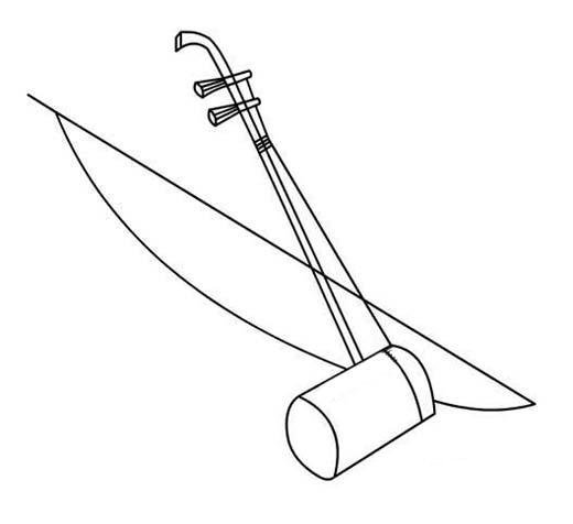 幼儿二胡简笔画图片