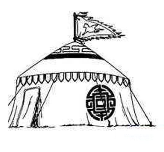 古代军队蒙古包简笔画图片