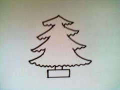 简单的圣诞树简笔画