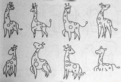 儿童长颈鹿简笔画图片大全