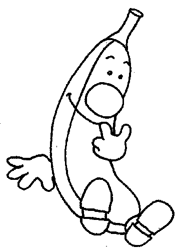 香蕉人简笔画