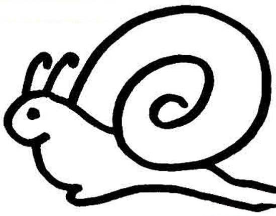 蜗牛简笔画图片