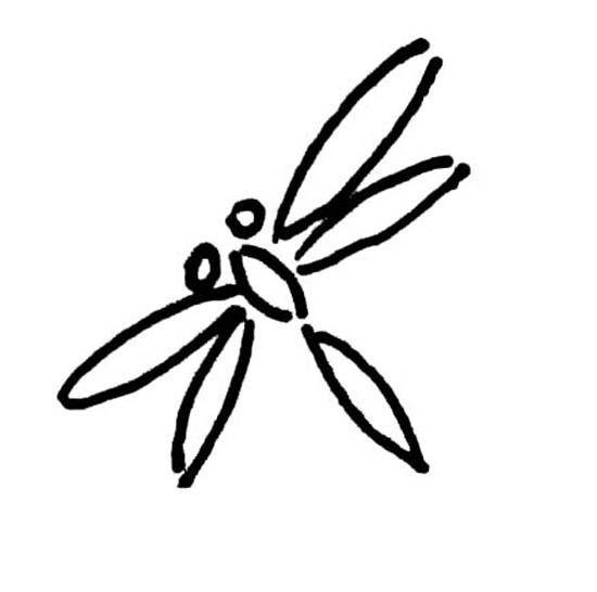 幼儿园关于蜻蜓的简笔画图片