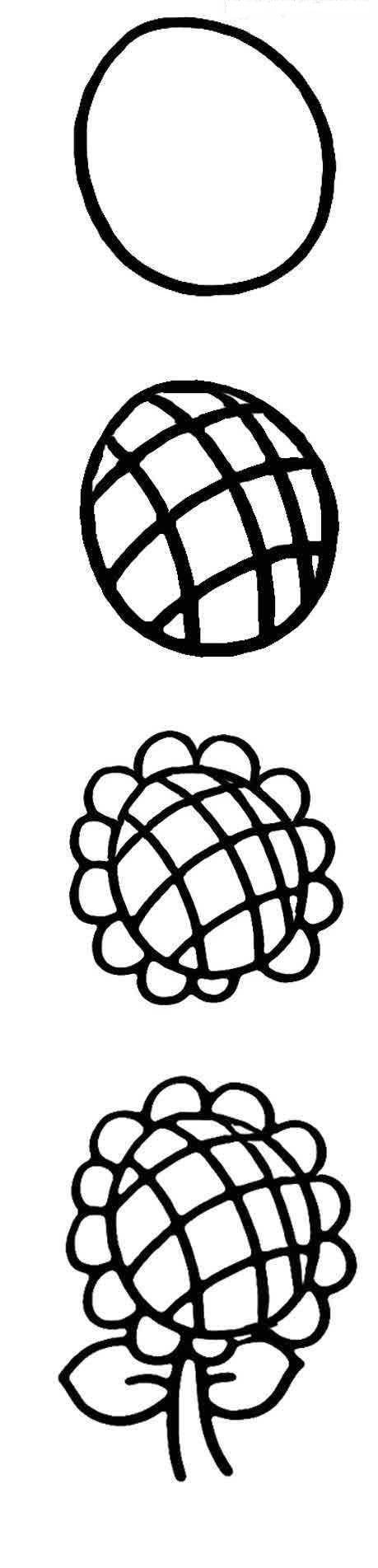 儿童向日葵简笔画画法步骤:怎么画向日葵