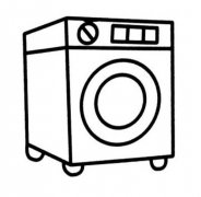 滚筒洗衣机简笔画图片