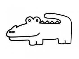 鳄鱼简笔画怎么画