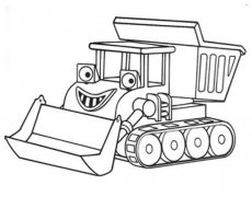 幼儿卡通玩具铲车简笔画图片