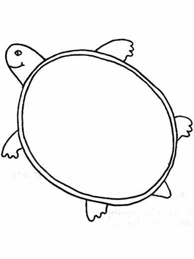 幼儿乌龟简笔画