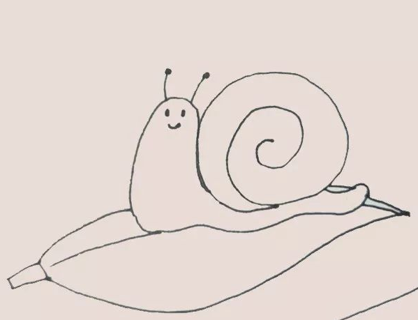 蜗牛简笔画