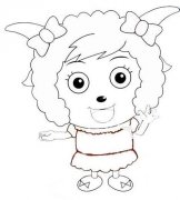 美羊羊简笔画图片
