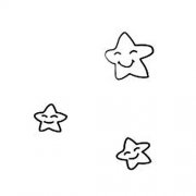 天上可爱的小星星简笔画图片
