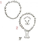 幼儿怎么画狮子简笔画