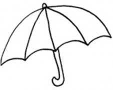儿童雨伞简笔画