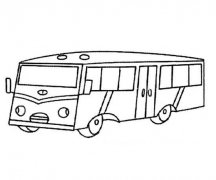 儿童简笔画：公共汽车