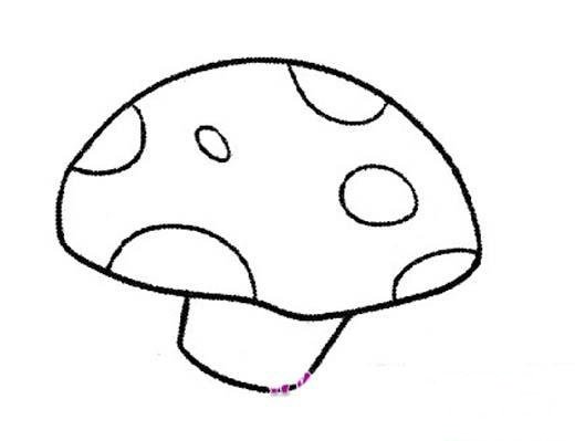 儿童简笔画：小蘑菇