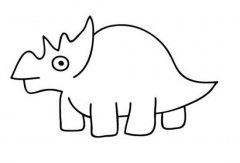 儿童恐龙简笔画：原角龙