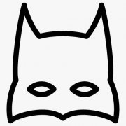 幼儿蝙蝠侠面具简笔画图片