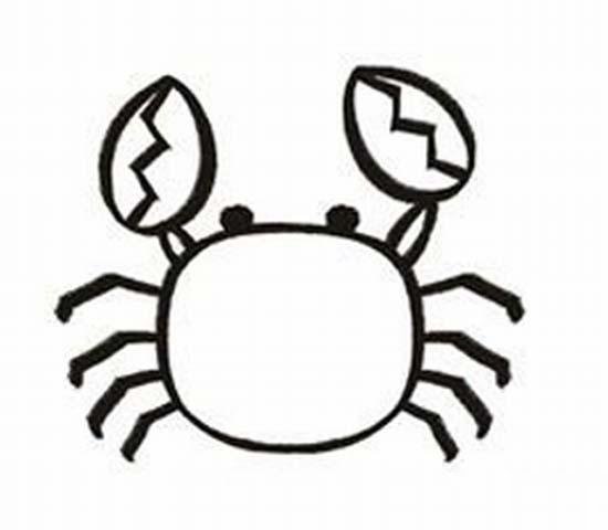 幼儿园螃蟹简笔画素材