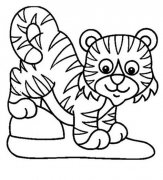 关于老虎的简笔画