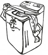 儿童可爱卡通洗衣机简笔画图片