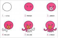 小章鱼简笔画怎么画