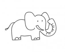 幼儿园大象简笔画