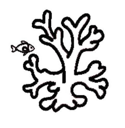 小鱼和珊瑚简笔画图片
