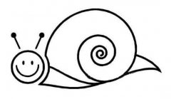 幼儿园小班蜗牛简笔画图片