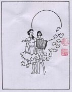 五四青年节简笔画图片：青春之歌