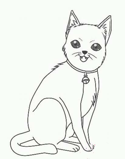儿童动物简笔画：猫