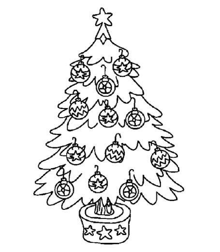 儿童圣诞树简笔画