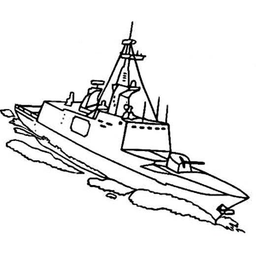 幼儿园军事舰船简笔画图片