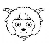 喜羊羊头像简笔画图片