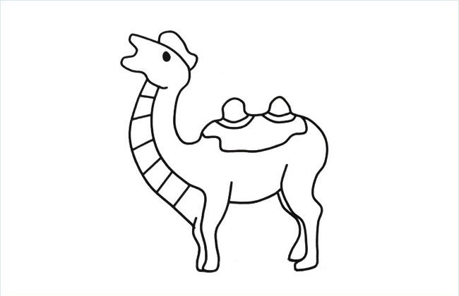 骆驼简笔画图片