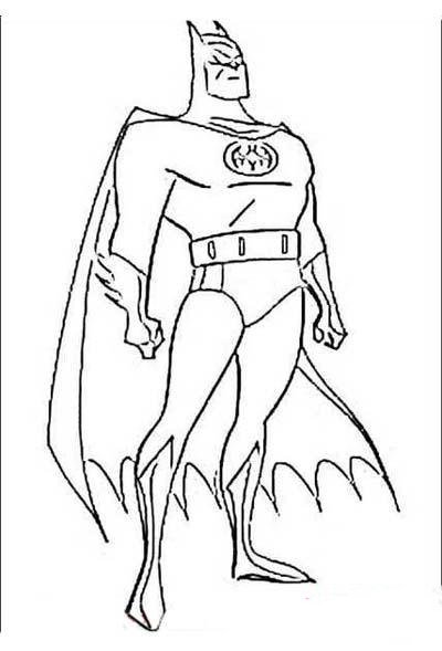 简单易画的蝙蝠侠人物简笔画图片