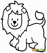 狮子简笔画图片