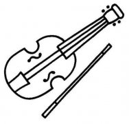 95小提琴简笔画图片